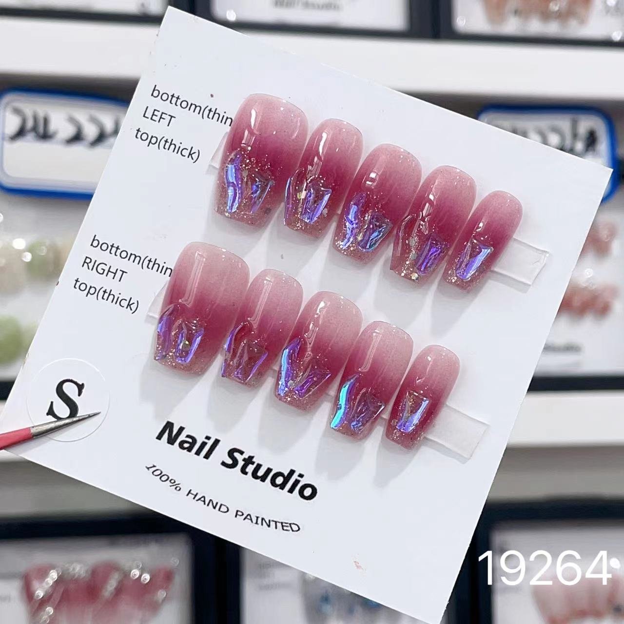 19264#Blush Smudge Short T