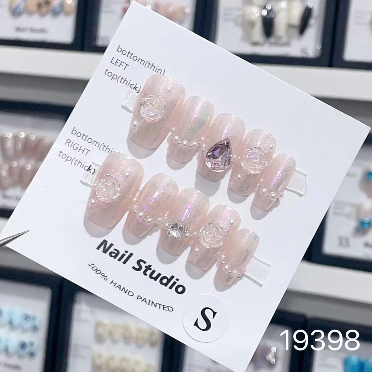 19398#Water Drop Camellia Short T