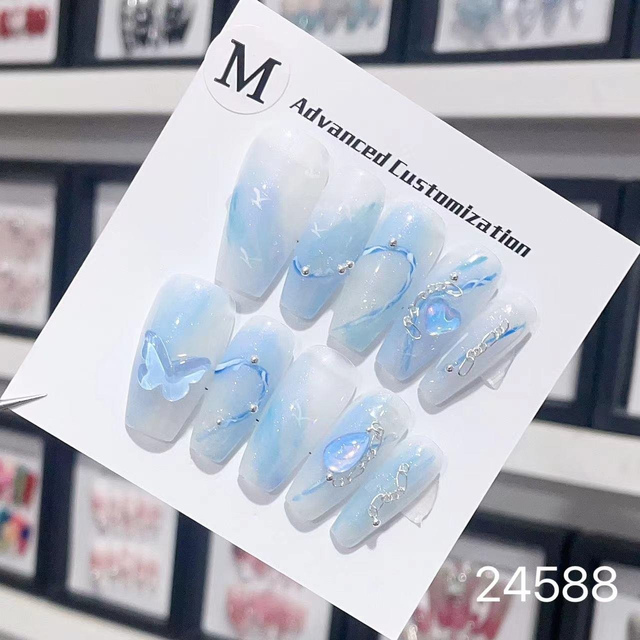 24588#Ice Blue Butterfly